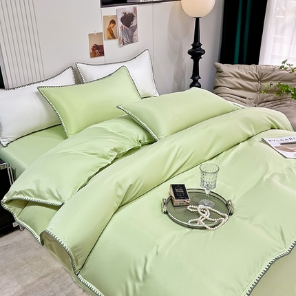 91家纺网 家纺一手货源 找家纺 （总）艾米家居 2025新款水洗真丝贝壳边系列四件套