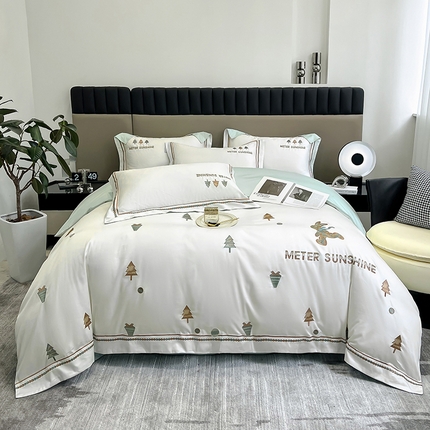（总）家居1号2024新款13376全棉四件套-奔跑的小兔