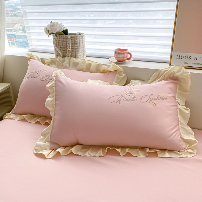 91家纺网 家纺一手货源 找家纺 AB家纺 2023新品水洗真丝夏被 伊甸园浅豆沙