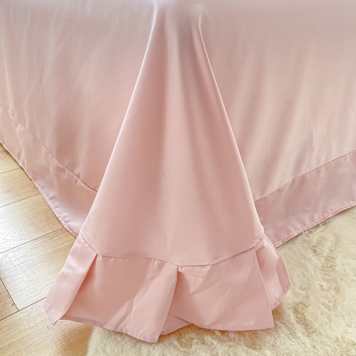 91家纺网 家纺一手货源 找家纺 AB家纺 2023新品水洗真丝夏被 伊甸园浅豆沙