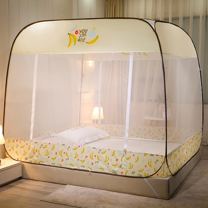 91家纺网 家纺一手货源 找家纺 新太阳 2025新款免安装蚊帐 小香蕉