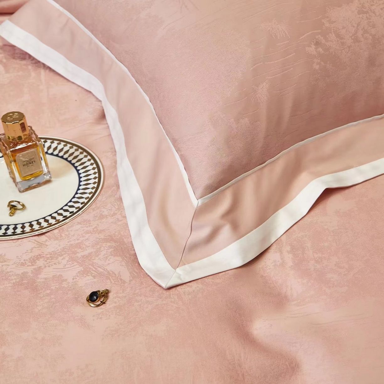 91家纺网 家纺一手货源 找家纺 （总）玖玖爱 2023新款100s全棉贡缎御棉提花四件套