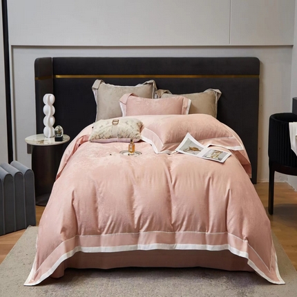 91家纺网 家纺一手货源 找家纺 （总）玖玖爱 2023新款100s全棉贡缎御棉提花四件套