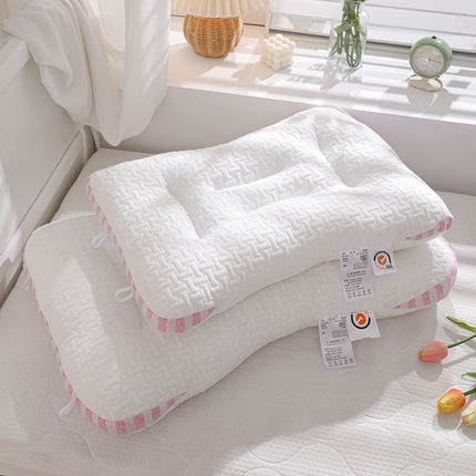 91家纺网 家纺一手货源 找家纺 （总）仁宇枕业  2023新款枕芯 新一代升级彩色条纹spa按摩枕