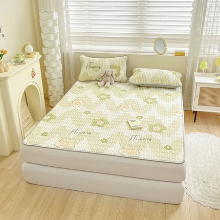 91家纺网 家纺一手货源 找家纺 柒月2023小清新乳胶凉席