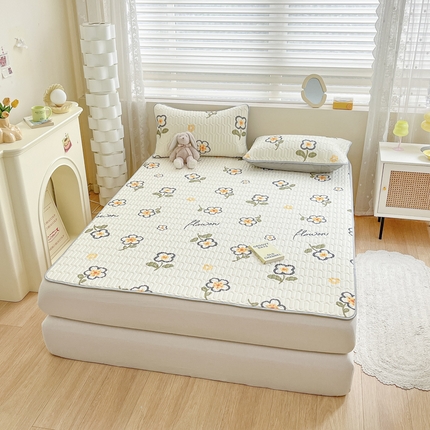 91家纺网 家纺一手货源 找家纺 柒月2023小清新乳胶凉席