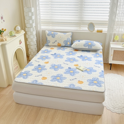 91家纺网 家纺一手货源 找家纺 柒月2023小清新乳胶凉席