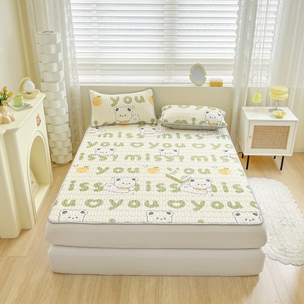 91家纺网 家纺一手货源 找家纺 柒月2023小清新乳胶凉席