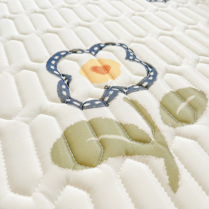 91家纺网 家纺一手货源 找家纺 柒月2023小清新乳胶凉席 花落