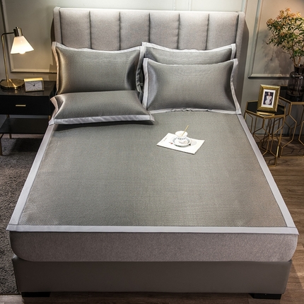 91家纺网 家纺一手货源 找家纺 印记 2023新款高端养生冰藤席 绿野仙踪