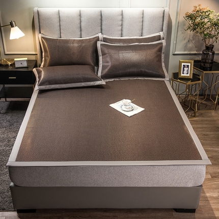 91家纺网 家纺一手货源 找家纺 （总）印记 2025新款高端养生冰藤席