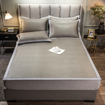 91家纺网 家纺一手货源 找家纺 （总）印记 2025新款高端养生冰藤席