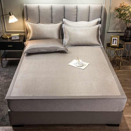 91家纺网 家纺一手货源 找家纺 （总）印记 2025新款高端养生冰藤席