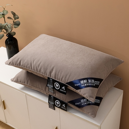 91家纺网 家纺一手货源 找家纺 （总）仁宇枕业 2023新款 加厚锦丝绸羽丝绒枕头