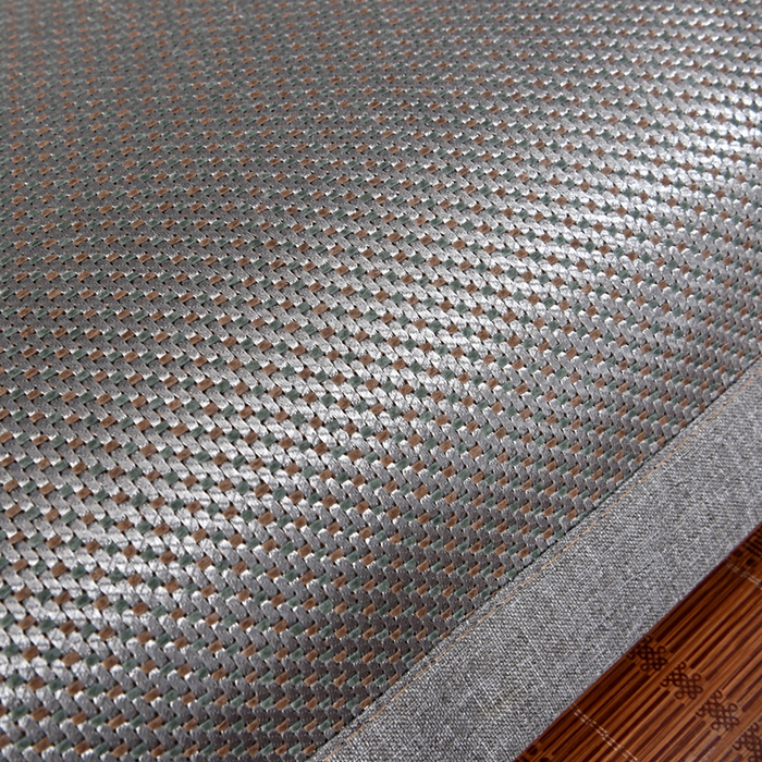 91家纺网 家纺一手货源 找家纺 织布人 2023新款荞麦枕夏季冰藤凉席枕全荞麦壳花草枕头枕芯 冰藤直角银灰（40*60）