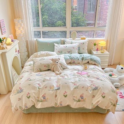 麦伦 2023春夏新品ins小清新系列四件套 蘑菇屋