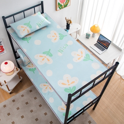 91家纺网 家纺一手货源 找家纺 （总）欣品希 2023年新款学生宿舍单人冰丝席凉席两件套