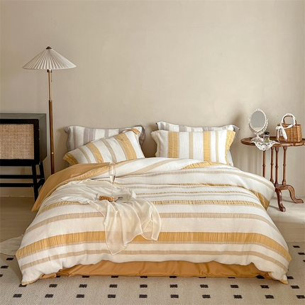 91家纺网 家纺一手货源 找家纺 （总）名品优仓 2023新款泡泡纱华夫格四件套