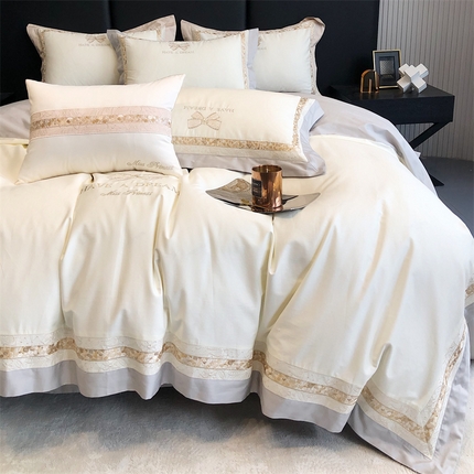 （总）馨蕊 2023新款100支CR工艺全棉系列四件套-棉小香颂