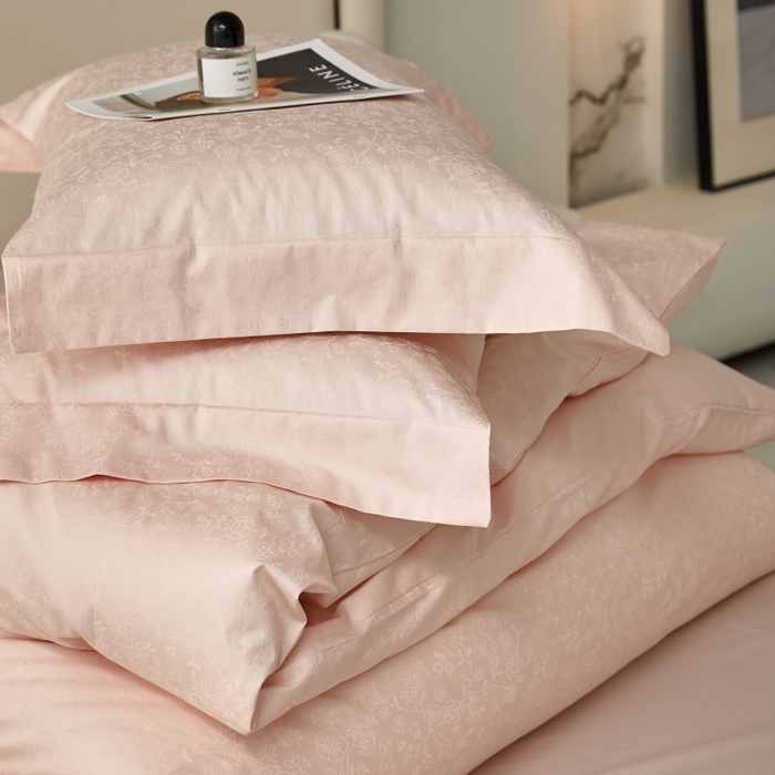 91家纺网 家纺一手货源 找家纺 舒慕 2025新款100支长绒棉提花四件套 可爱