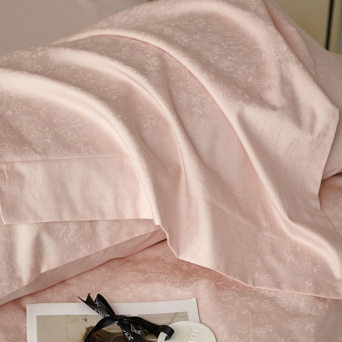 91家纺网 家纺一手货源 找家纺 舒慕 2025新款100支长绒棉提花四件套 可爱