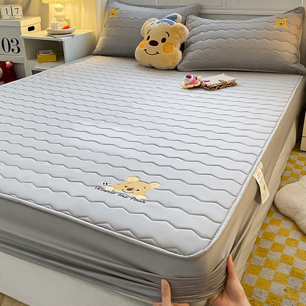 丽美人 2023新款迪士尼水洗棉夹棉床笠 维尼