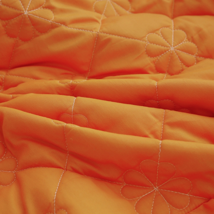 91家纺网 家纺一手货源 找家纺 （总）情煊家纺 2023新款全棉夹棉纯色床盖三件套(可定制尺寸)