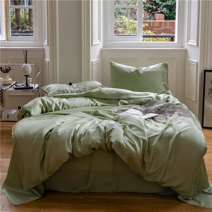 沐白 60S兰精纯色天丝四件套 嫩芽绿