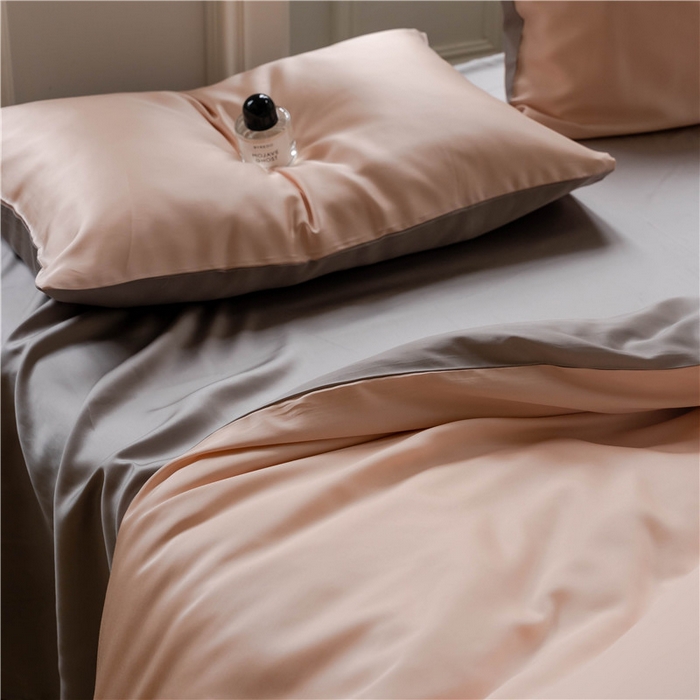 91家纺网 家纺一手货源 找家纺 沐白 202360S兰精纯色天丝四件套 月光色-岩石灰