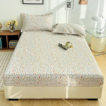 91家纺网 家纺一手货源 找家纺 （总）芷凡 2023新款锦棉印花磨毛单床笠