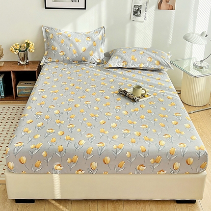 91家纺网 家纺一手货源 找家纺 （总）芷凡 2023新款锦棉印花磨毛单床笠