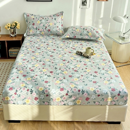 91家纺网 家纺一手货源 找家纺 （总）芷凡 2023新款锦棉印花磨毛单床笠