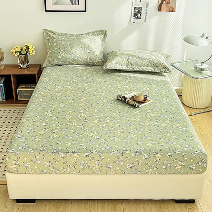 91家纺网 家纺一手货源 找家纺 （总）芷凡 2023新款锦棉印花磨毛单床笠