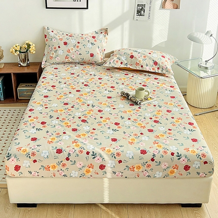 91家纺网 家纺一手货源 找家纺 （总）芷凡 2023新款锦棉印花磨毛单床笠