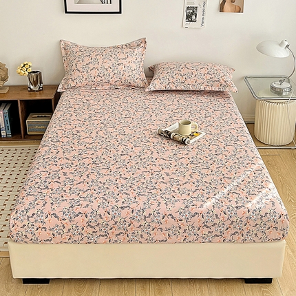 91家纺网 家纺一手货源 找家纺 （总）芷凡 2023新款锦棉印花磨毛单床笠