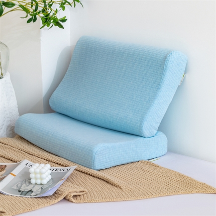 91家纺网 家纺一手货源 找家纺 （总）其乐枕芯 2023新款A类精梳条纹乳胶枕超30天不退不换 