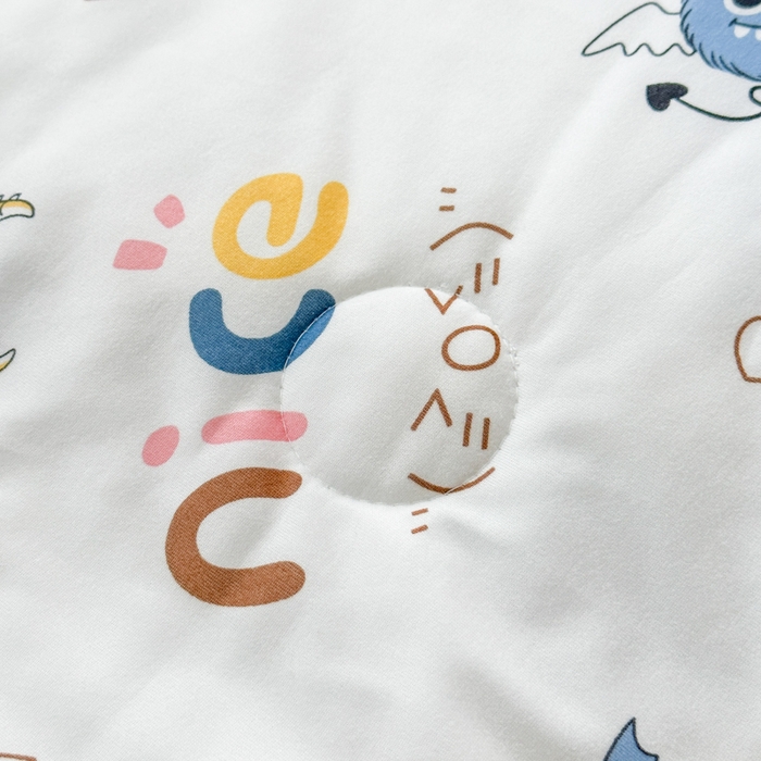 91家纺网 家纺一手货源 找家纺 木堇家居 2023新款针织夏被A类大豆针织棉夏被 小魔兽