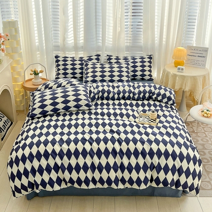 91家纺网 家纺一手货源 找家纺 静家居 2024全棉印花简约系列四件套豹纹诱惑