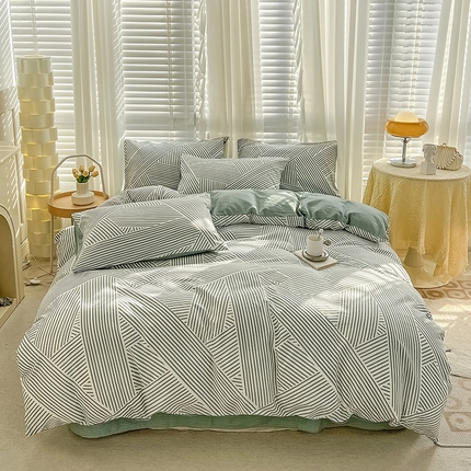 91家纺网 家纺一手货源 找家纺 静家居 2024全棉印花简约系列四件套豹纹诱惑