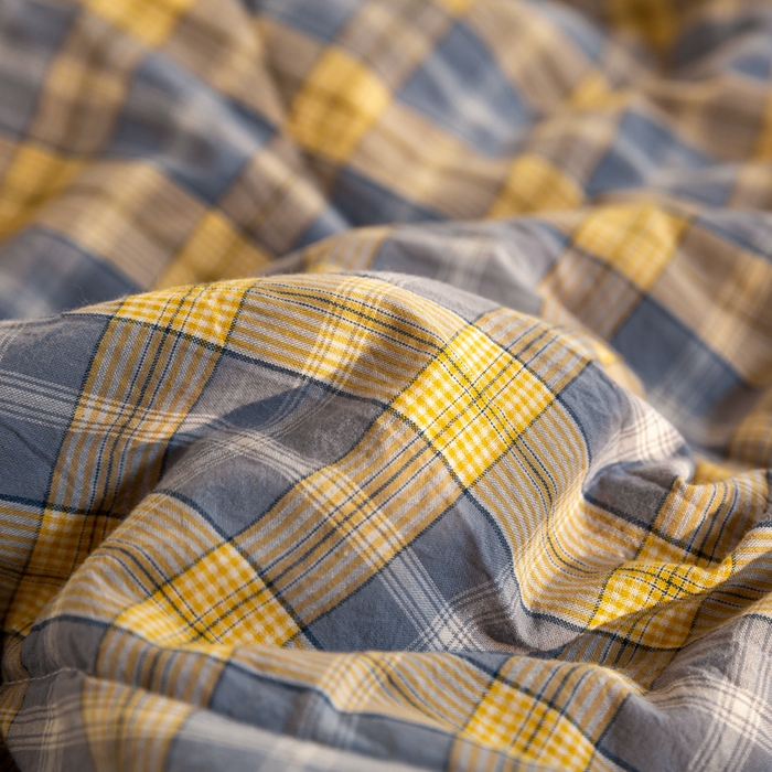 91家纺网 家纺一手货源 找家纺 鸣升 新款全棉色织水洗棉棉花夏被（图片2无模特） 芳华灰