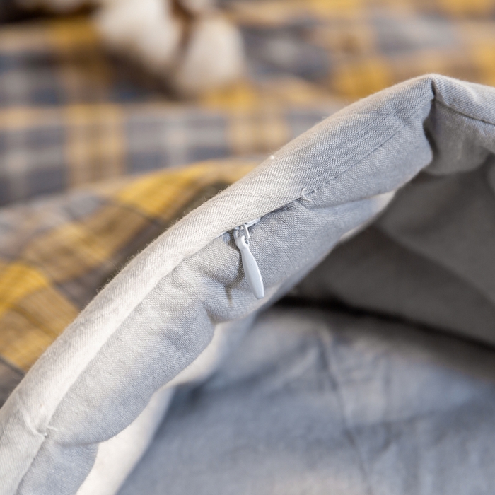 91家纺网 家纺一手货源 找家纺 鸣升 新款全棉色织水洗棉棉花夏被（图片2无模特） 芳华灰