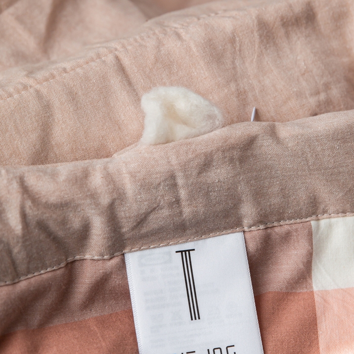 91家纺网 家纺一手货源 找家纺 鸣升 新款全棉色织水洗棉棉花夏被（图片2无模特） 粉大格