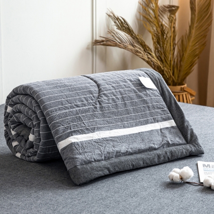 91家纺网 家纺一手货源 找家纺 （总）鸣升 新款全棉色织水洗棉棉花夏被（图片2无模特）