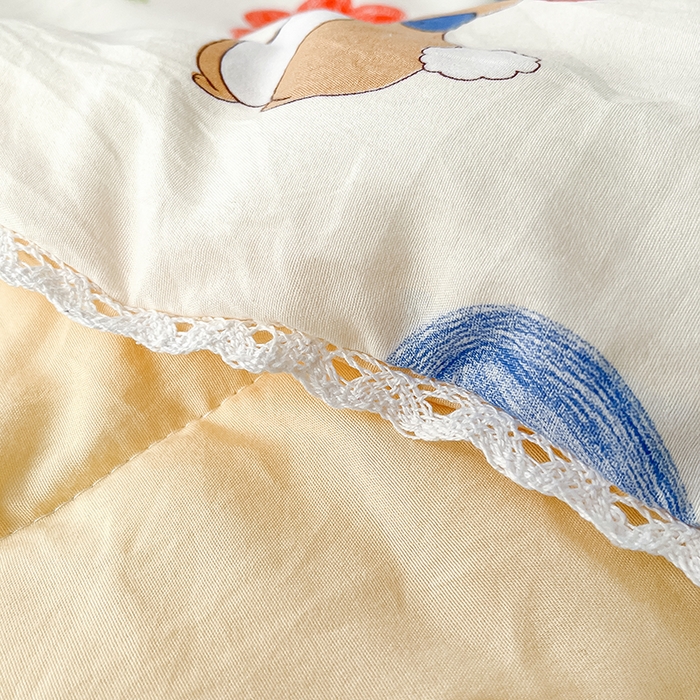 91家纺网 家纺一手货源 找家纺 寐居 2023新款A类亲肤水洗棉夏凉被 花兔