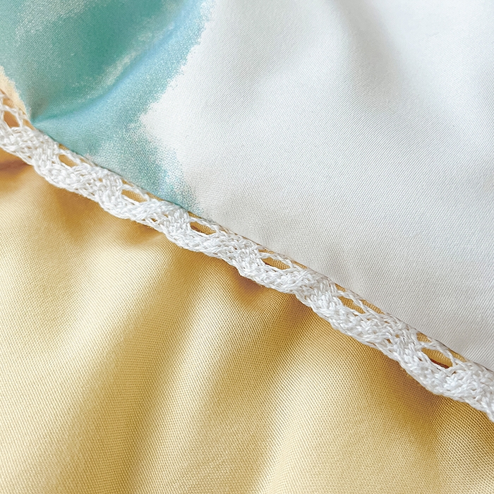 91家纺网 家纺一手货源 找家纺 寐居 2023新款A类亲肤水洗棉夏凉被 蓝色心情