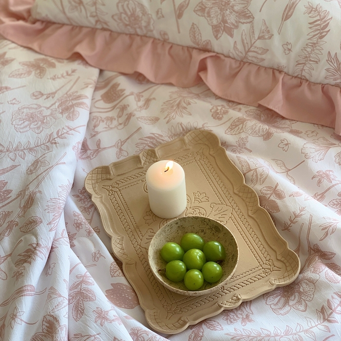 91家纺网 家纺一手货源 找家纺 星期八2023款水洗棉麻床盖+枕套+夏被 夏芮