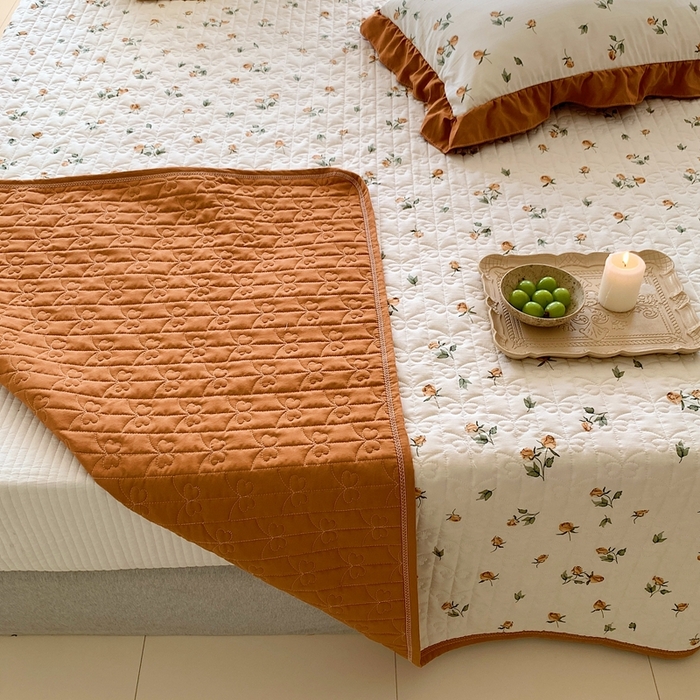 91家纺网 家纺一手货源 找家纺 星期八2023款水洗棉麻床盖+枕套+夏被 幽静