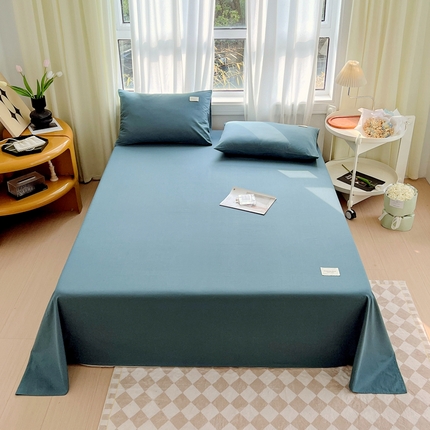 91家纺网 家纺一手货源 找家纺 （总）衿成 2025新款13372喷气织造全棉纯色单品床单