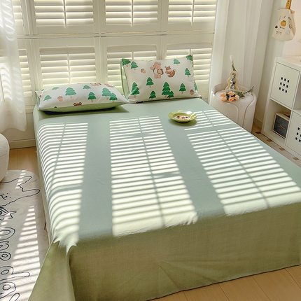 91家纺网 家纺一手货源 找家纺 （总）百寐 2023新款全棉13372纯棉碎花小清新卡通床单