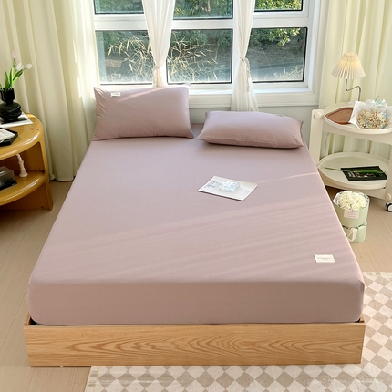 91家纺网 家纺一手货源 找家纺 （总）衿成 2025新款13372喷气织造全棉纯色单品床笠